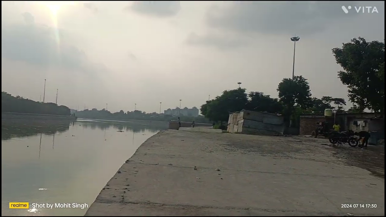 Confluence of Gomti River and Kukrail River