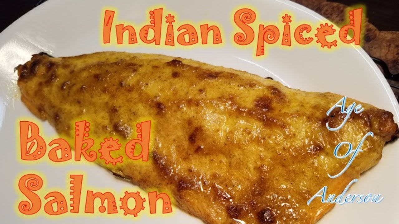 Baked Salmon with Indian Spices