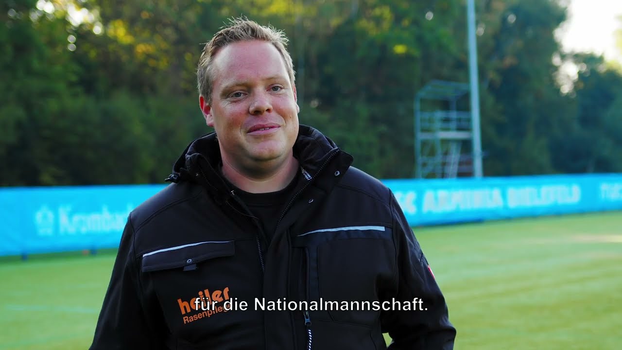 Der spielfeldmarkierung einfach gemacht - Arminia Bielefeld setzt den Turf Tank Robot ein