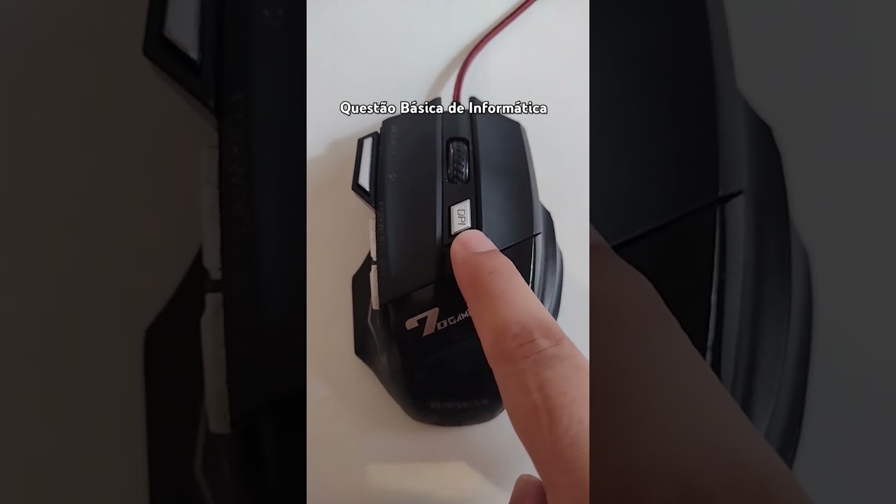 Quest&atilde;o B&aacute;sica de Inform&aacute;tica (DPI Mouse) #shorts
