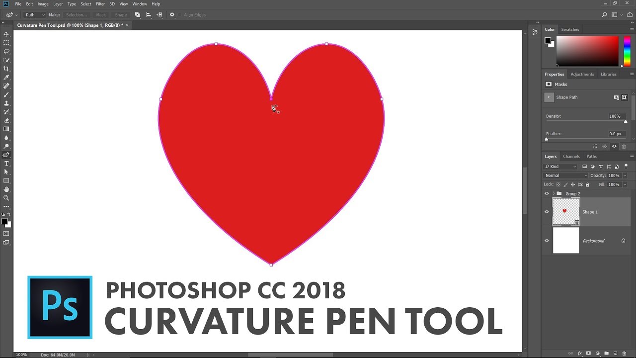 Using the Curvature Pen Tool in Photoshop
