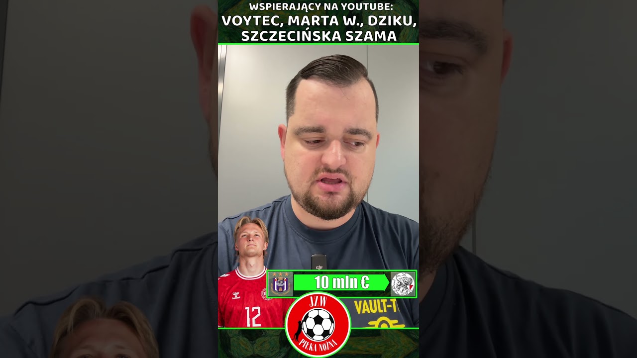 Kasper Dolberg zamienia Anderlecht na Ajax. Powr&oacute;t po latach.