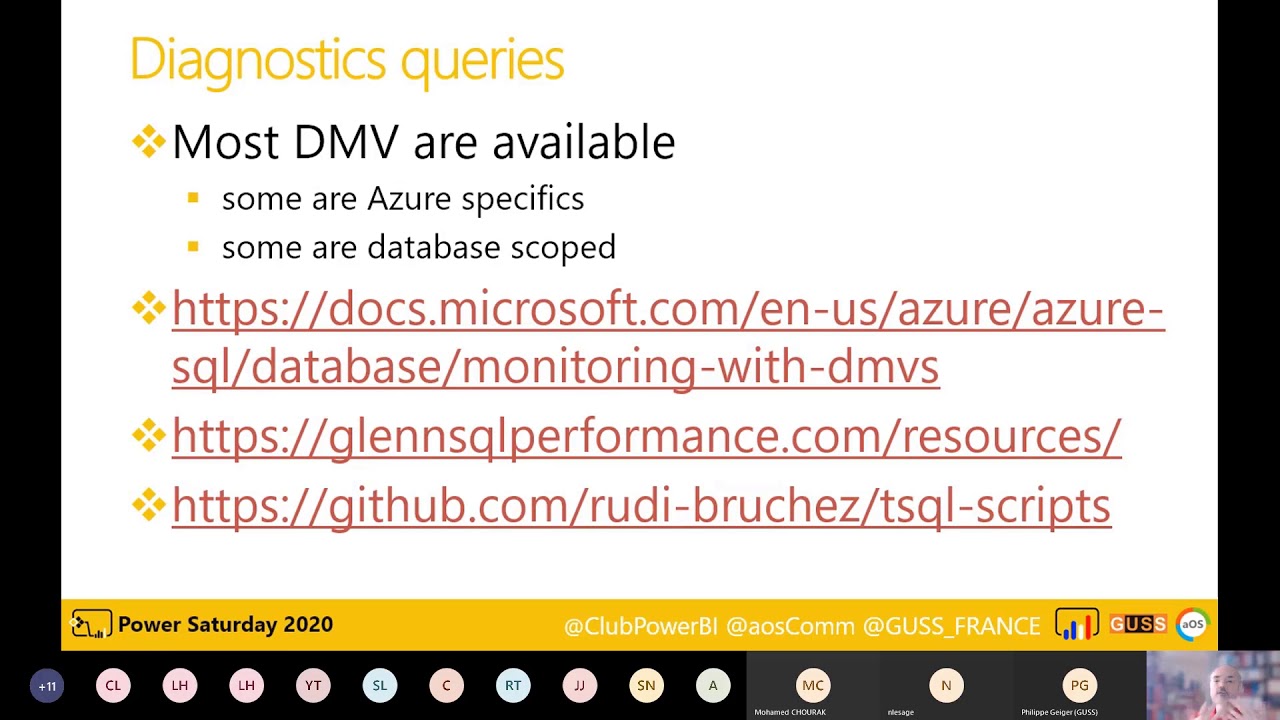 Power Saturday 2020 -  Diagnosing performance problems on Azure SQL