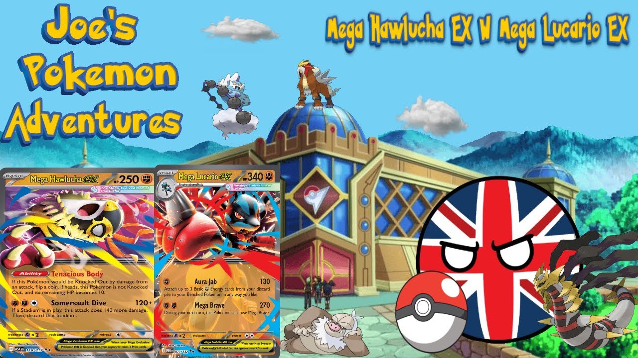 Mega Hawlucha EX W Mega Lucario EX. Showcasing my decklist. Pokémon Trading Card Game