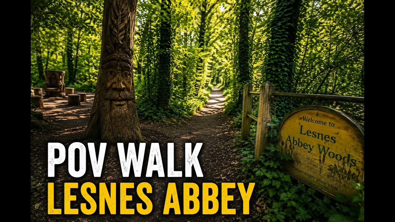 Lesnes Abbey Woods A Pure POV Nature Walk 4K ASMR, LONDON POV WALK.
