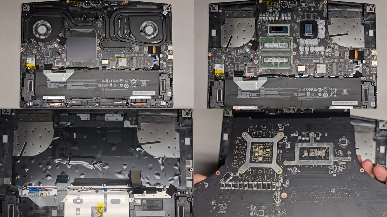 MSI Stealth GS77 Disassembly RAM SSD Hard Drive Upgrade Battery Replacement Repair Thermal Paste