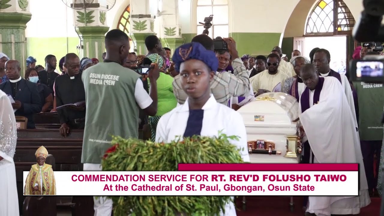 COMMENDATION SERVICE FOR RT. REV'D FOLUSO TAIWO AT THE CATHEDRAL OF ST. PAUL, GBONGAN, OSUN STATE.