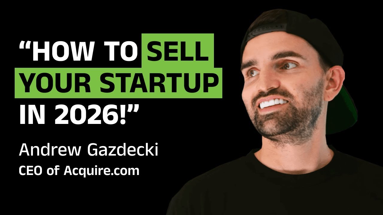 Andrew Gazdecki - How to sell your startup in 2026 | Founders Room #008