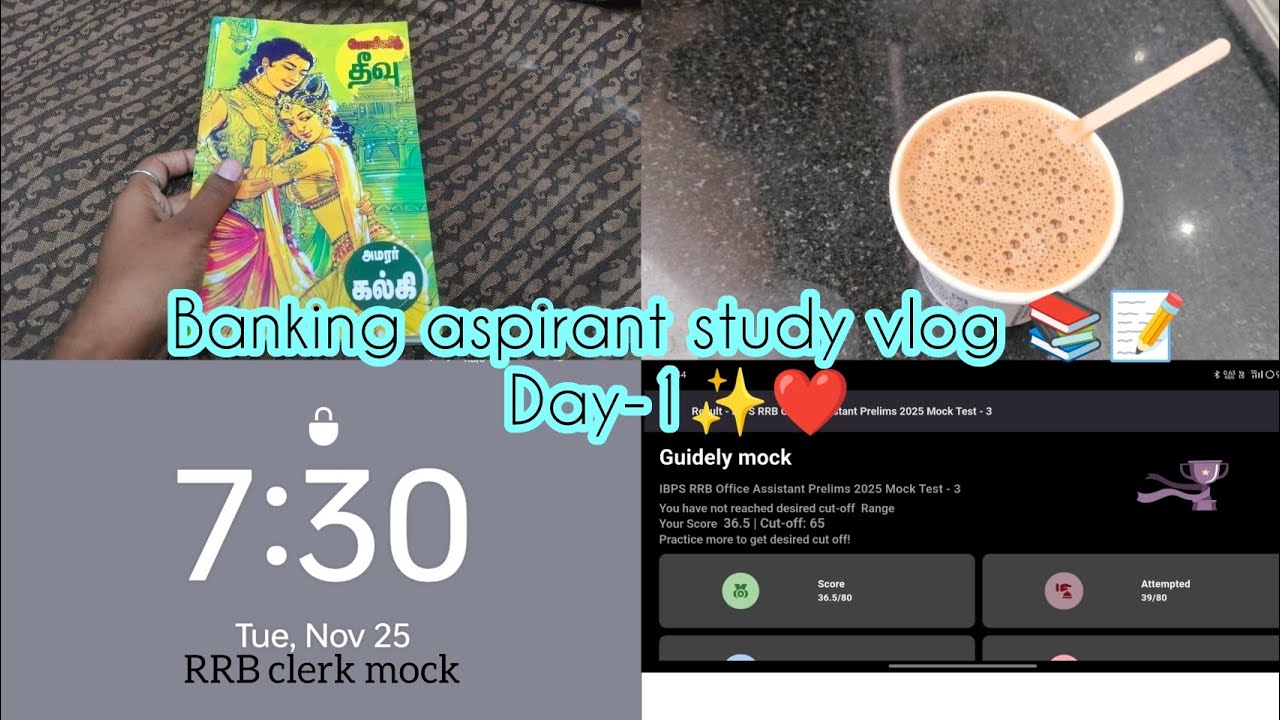 My RRB clerk exam preparation📑❤️ how to crack bank exam #rrbclerk #rrb #bank #movivation #subscribe 