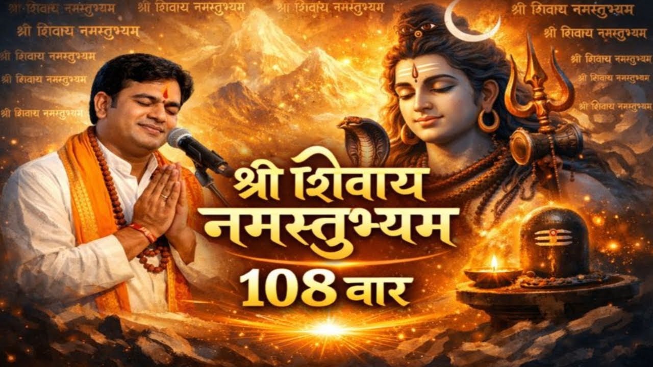 Shri Shivay Namstubhyam । 108 Baar Mantra Jaap ।  Shiv Maha Mantra । 