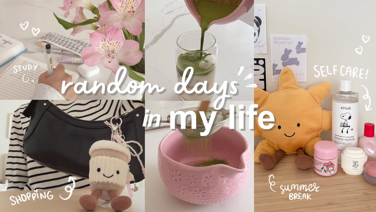 summer diaries | jellycat shopping, GRWM, making matcha, cafe hopping 🌤️🎀🍨