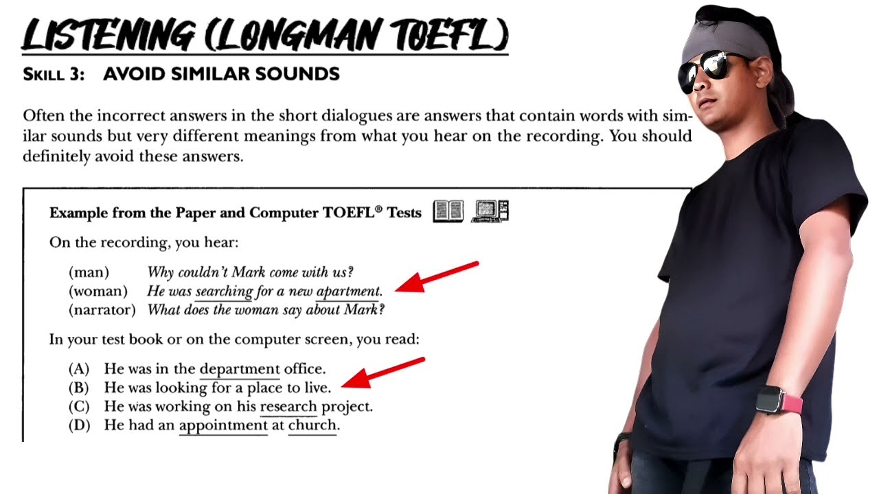 Listening Skill 3 (Longman TOEFL) Avoid Similar Sounds