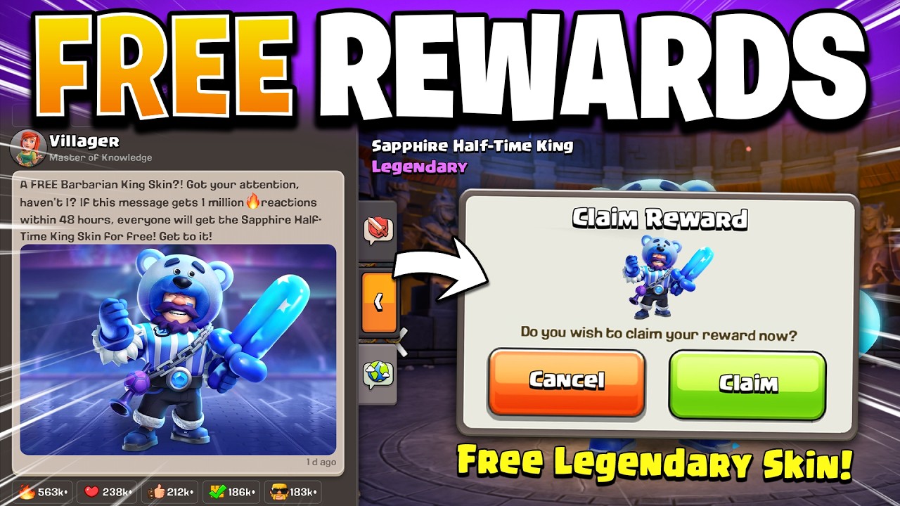FREE Legendary Hero Skin for EVERYONE in Clash of Clans!