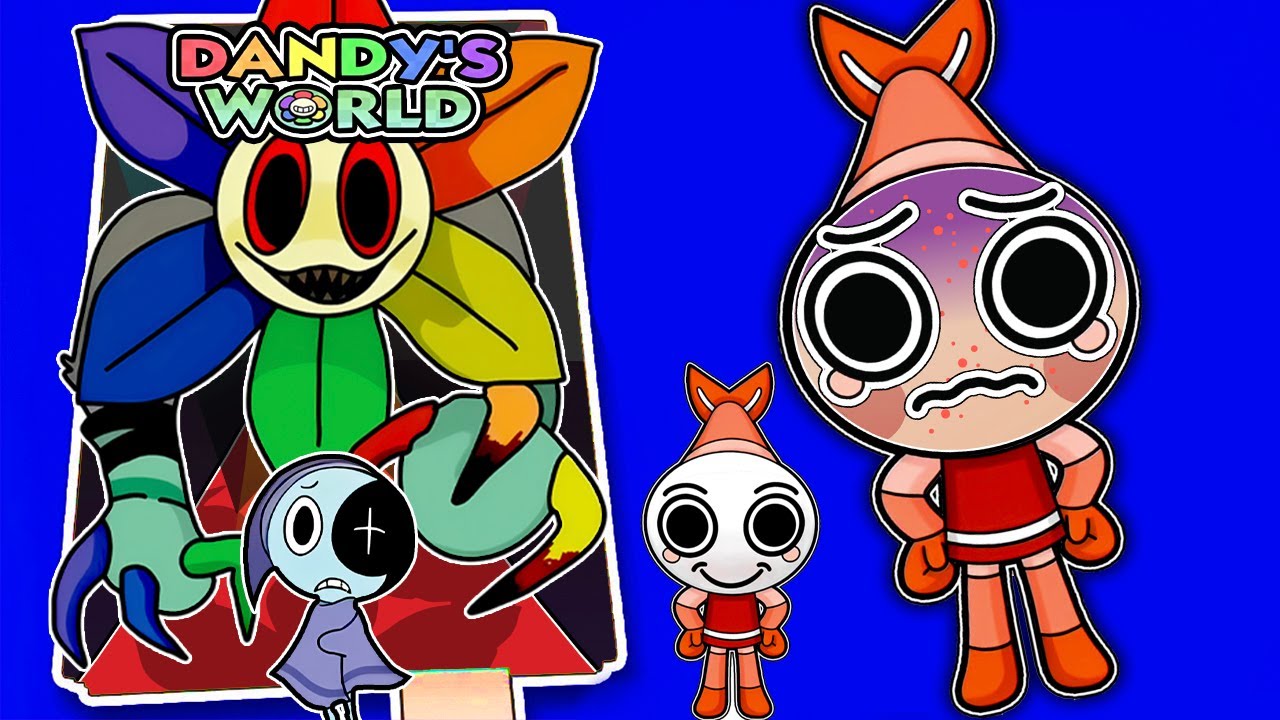 Making DANDY'S WORLD Game Book + (GOOB VS ALL TWISTEDS Squishy) DIY