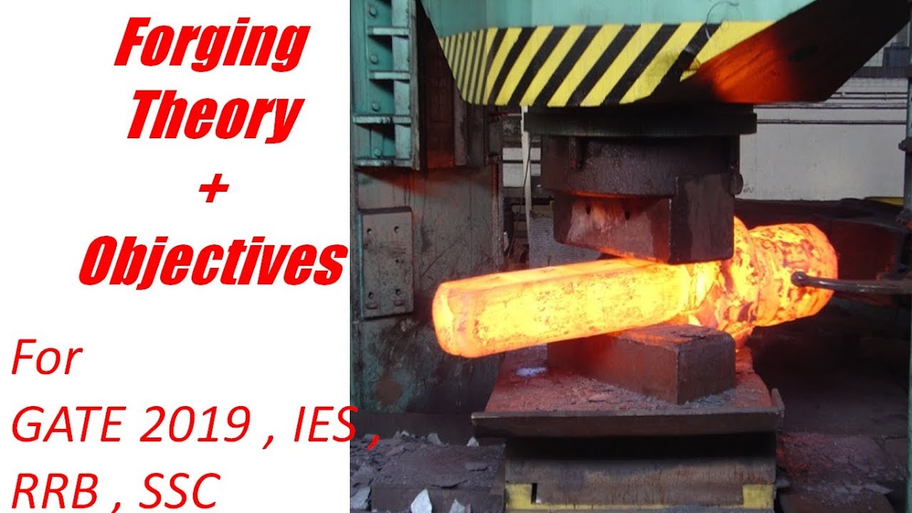 Forging Theory + Objectives for GATE , IES, SSC ,RRB Manufacturing Process Metal forming Objective1