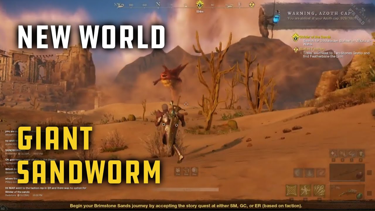 Giant Sandworm - New World Brimstone Sands (PTR)
