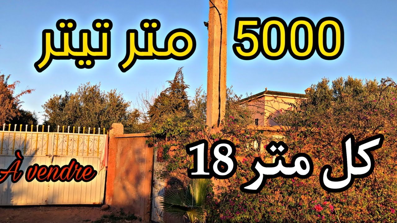 ارض للبيع في مراكش تيتر 0 بيست كل متر 19