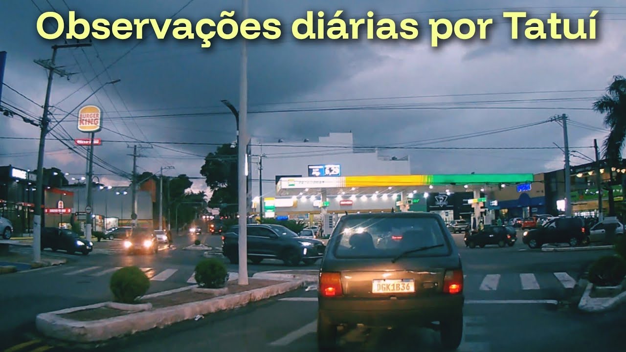Final de tarde ! Sai do Jardim Santa Rita atravessando toda a cidade 