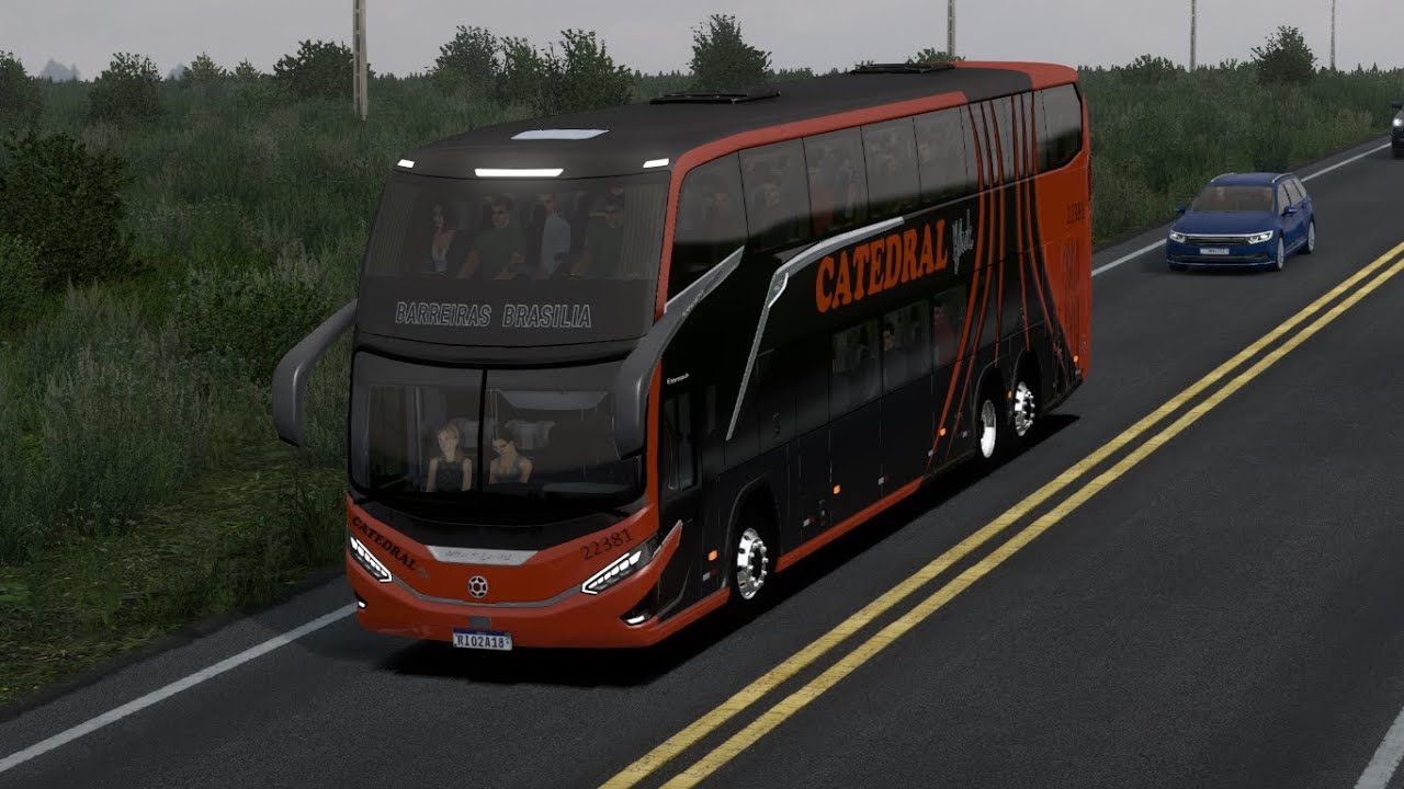 ✅EURO TRUCK SIMULATOR MOD-BUS MARCOPOLO PARADISO G8 1800DD🤠 (CATEDRAL)➡️BARREIRAS➡️BRASILIA PARTE 1
