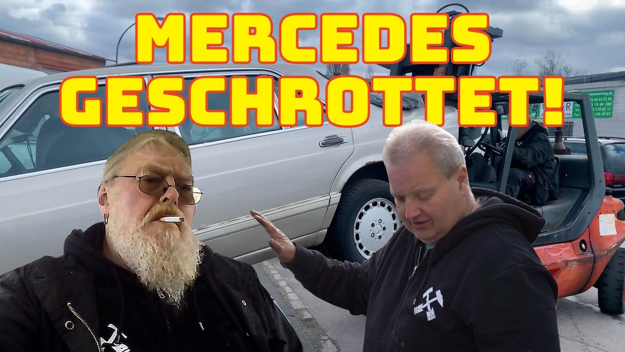 Tom schrottet Mercedes W126 , und wir bereiten das erste Fahrzeug für die Techno Classica vor