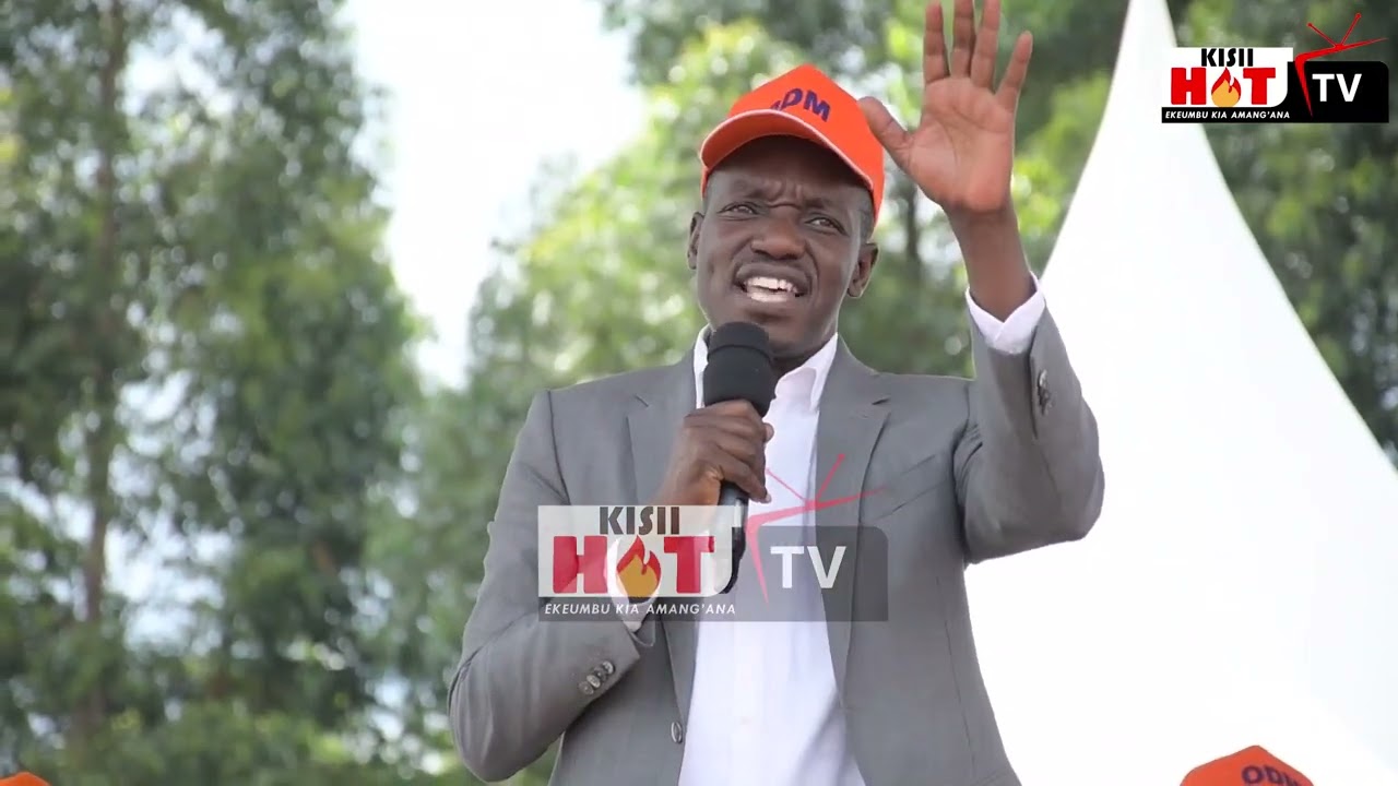 Governor Simba Arati's Electric speech in front of Raila Odinga in Nyamira.