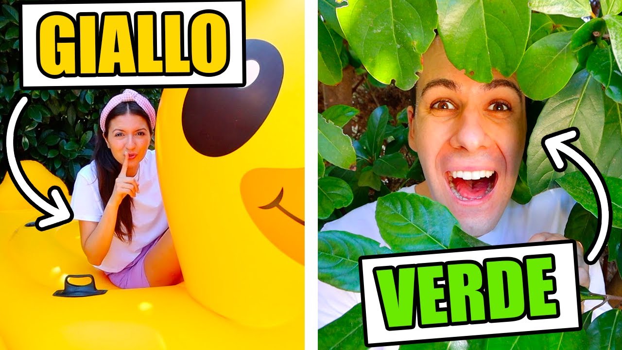 NASCONDINO NEI COLORI CHALLENGE IN PISCINA!!