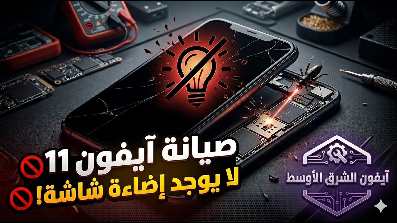 العطل الأشهر في عالم صيانة الآيفون | الأنارة , الإضاءة | حالة مميزة وإستثنائية