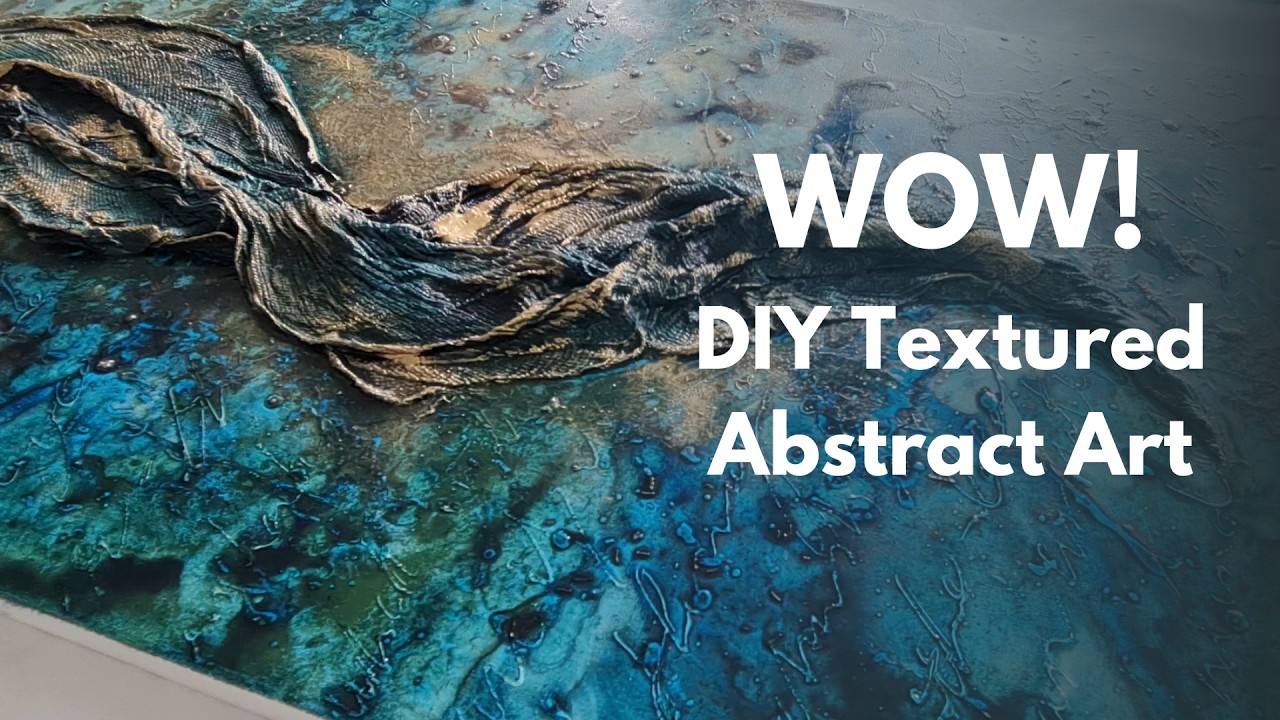 High End Textured Abstract Art Made EASY!