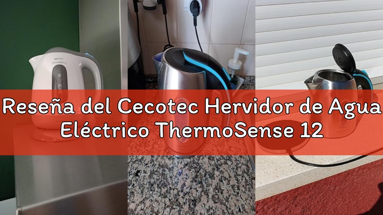 Reseña del Cecotec Hervidor de Agua Eléctrico ThermoSense 120. 1 Litro, Libre de BPA, 1100 W de Pote