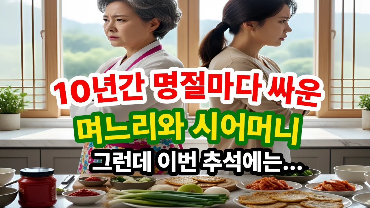 시어머니 며느리 갈등 10년 | 추석 명절 부엌 전쟁 끝난 이유 | 가족 감동 실화