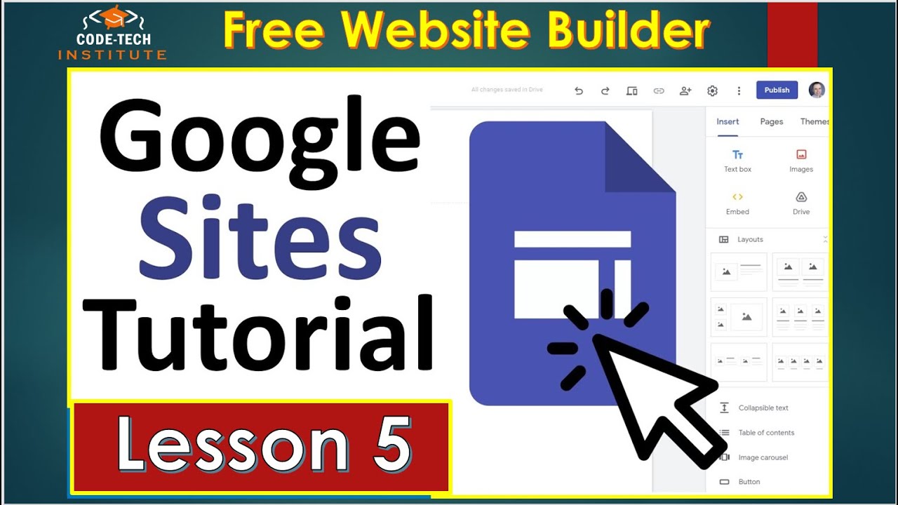 Google Sites Tutorial for Beginners | Web Pages | Dropdown Menu | No Code!