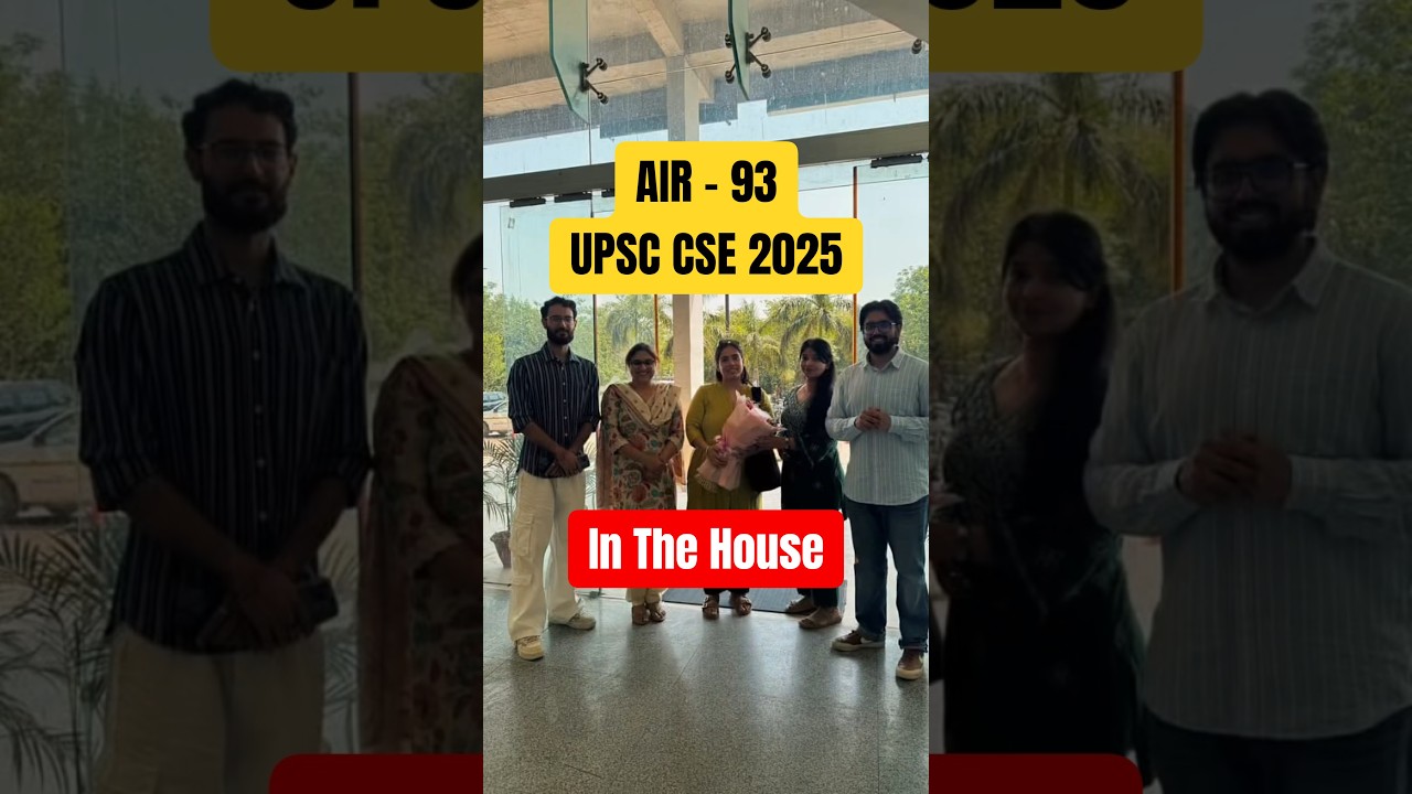 UPSC CSE Rank 93 in the House - Sleepy Classes IAS