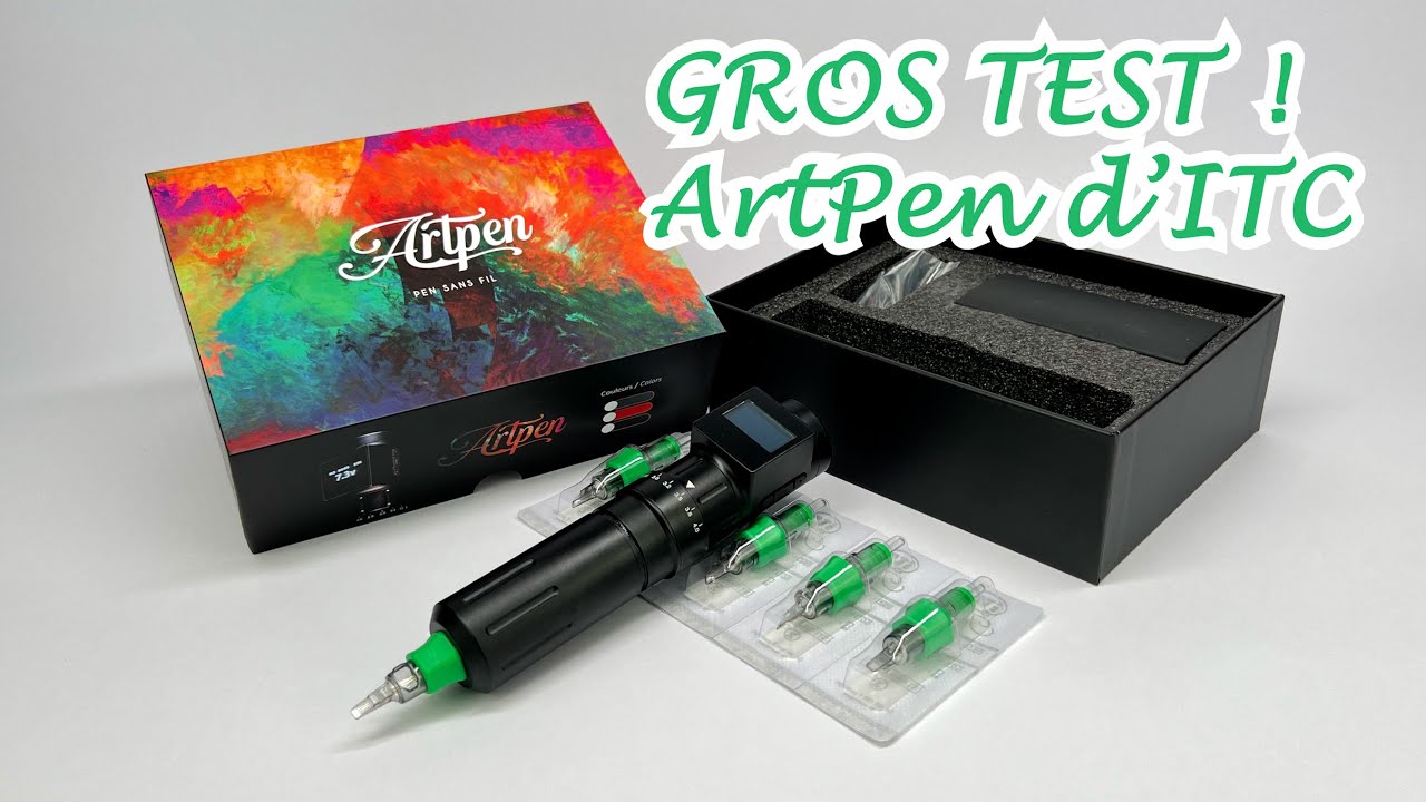 Test matos tatouage : Machine rotative ArtPen par ITC tattoo piercing