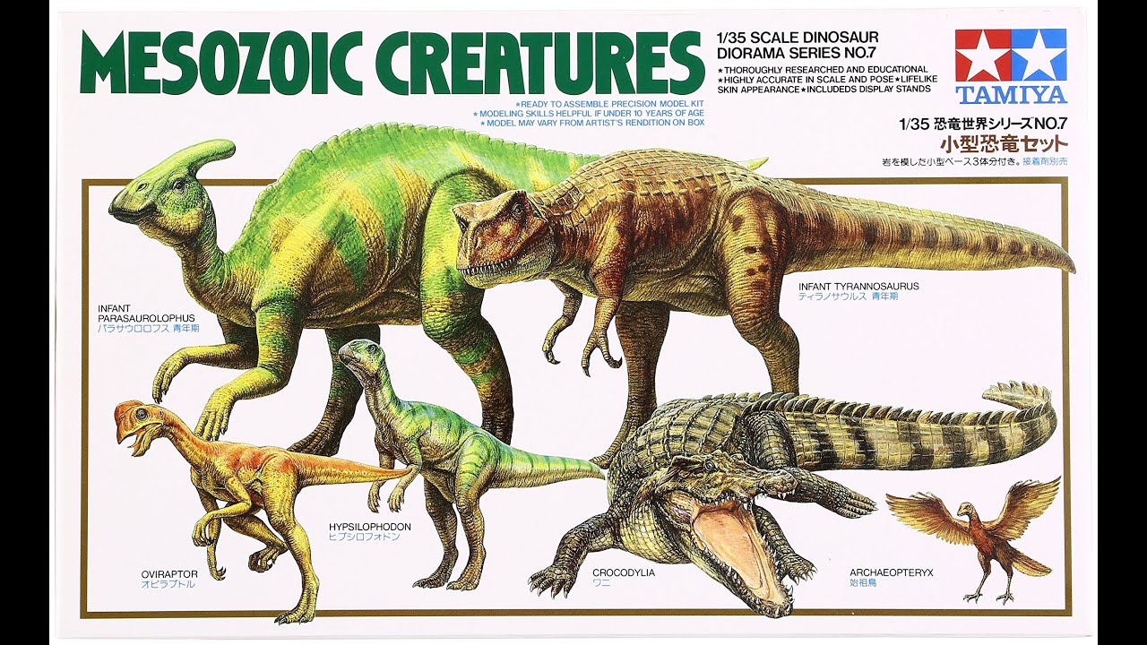 Model Making Painting Tamiya's Mesozoic Creatures Models
