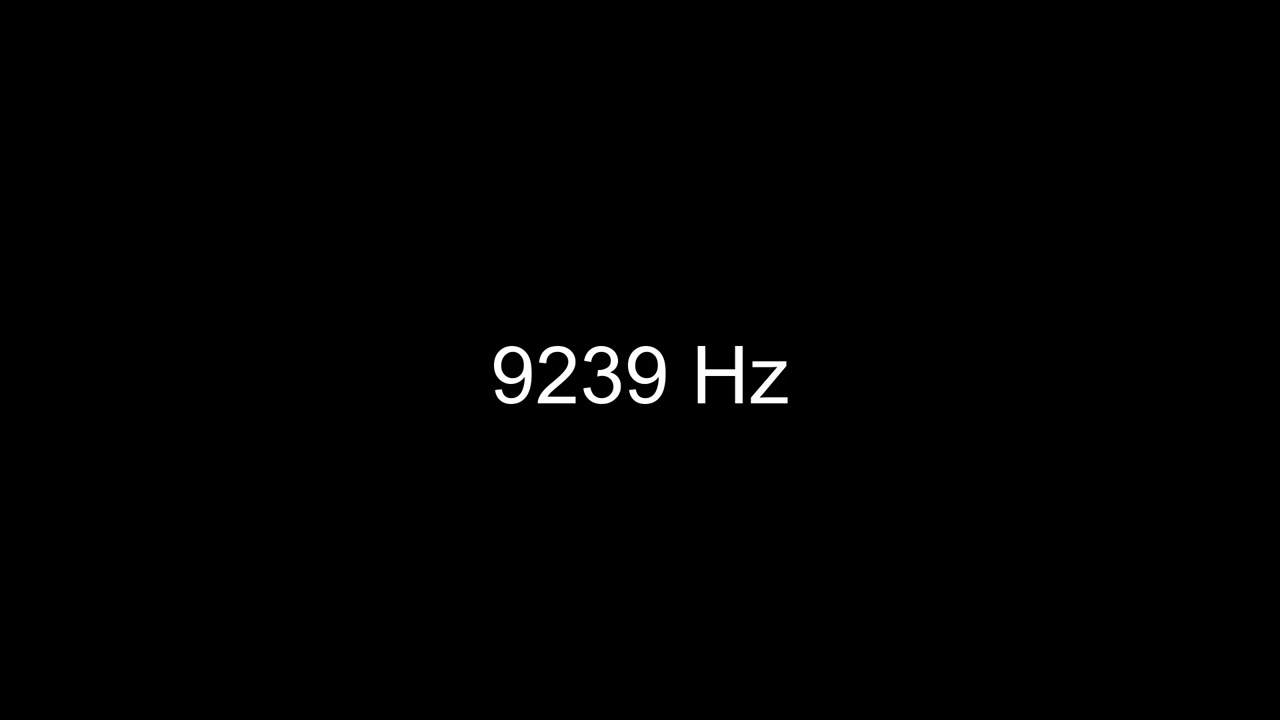 How 9239 Hz Sounds to the Human Ear
