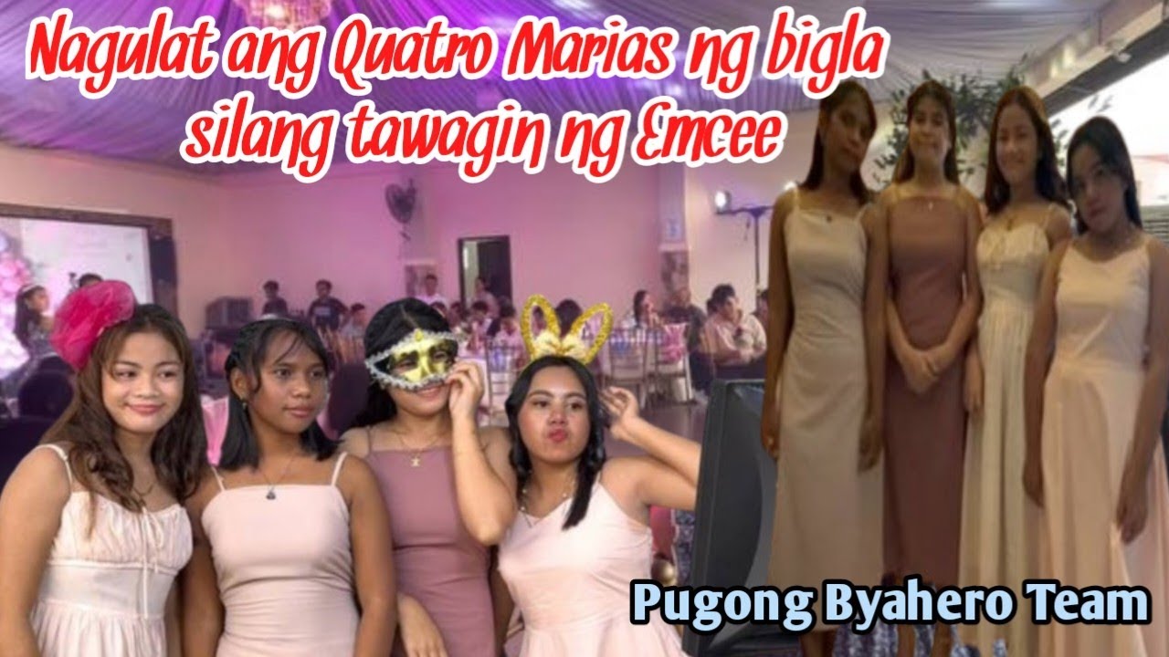 QUATRO MARIAS NA INVITE SA ISANG DEBUT PARTY