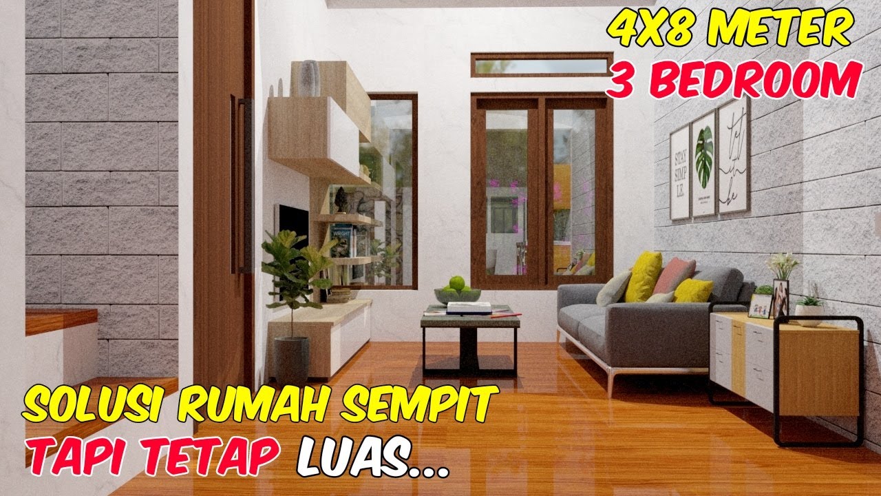 Rumah Minimalis di Lahan 4x8 Meter Ini Keren Banget