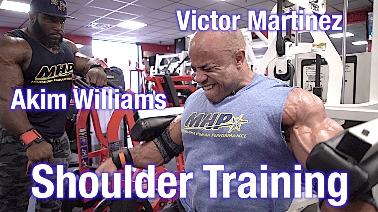 Victor Martinez and Akim Williams Train Shoulders for the 2019 Arnold Classic w comm