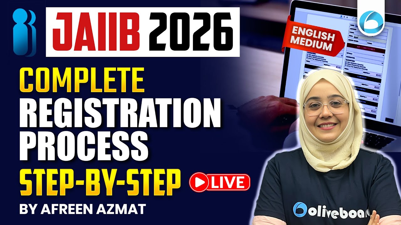 JAIIB Registration 2026 Step-by-Step LIVE | English Medium | How to Apply for JAIIB Exam