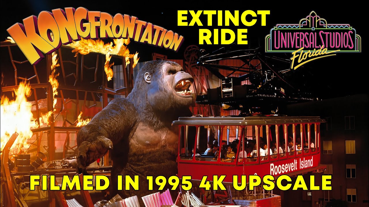 Kongfrontation EXTINCT KING KONG Ride | 1995 Universal Studios Florida (Upscaled to 4K)