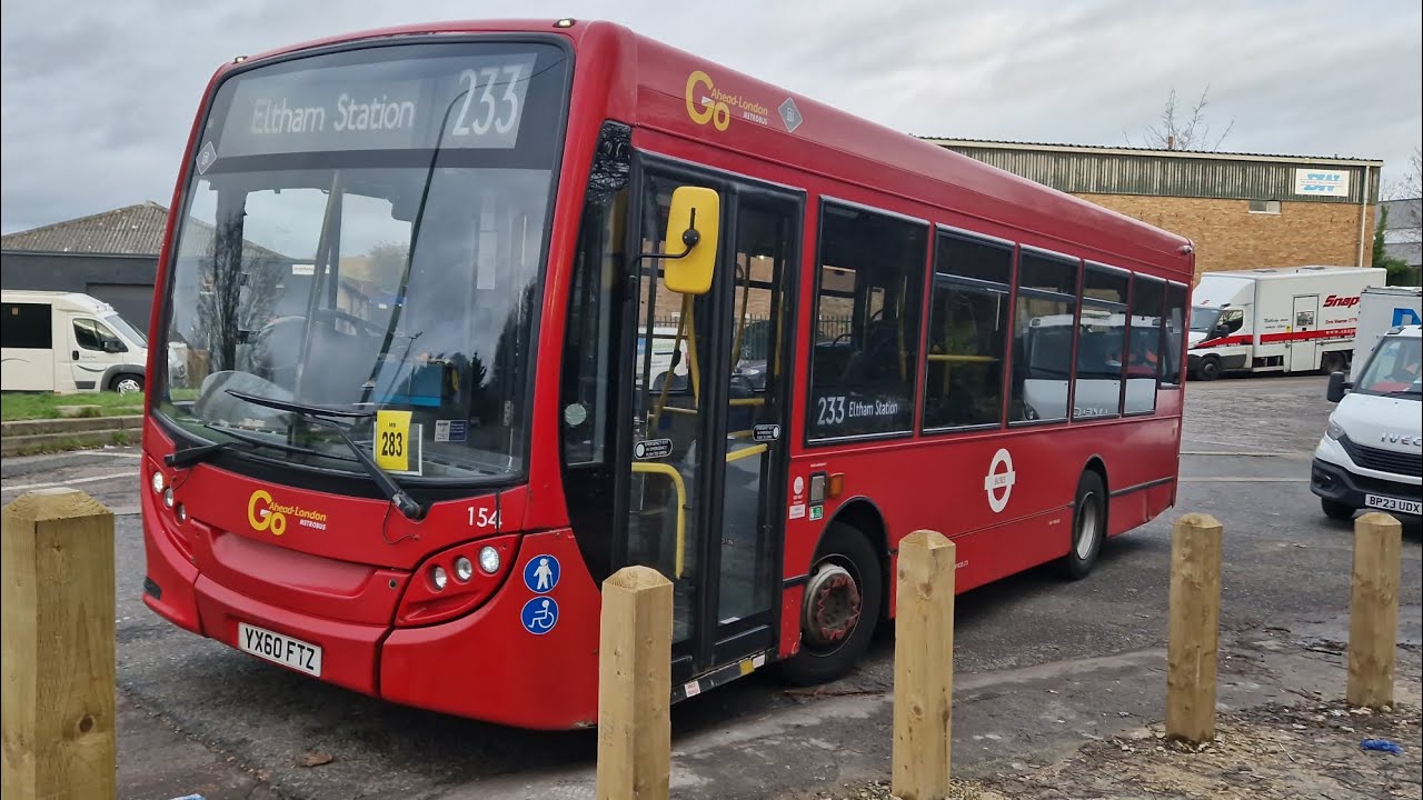 *MAD KICKDOWN* Go-Ahead London 154 YX60FTZ Bus Route 233
