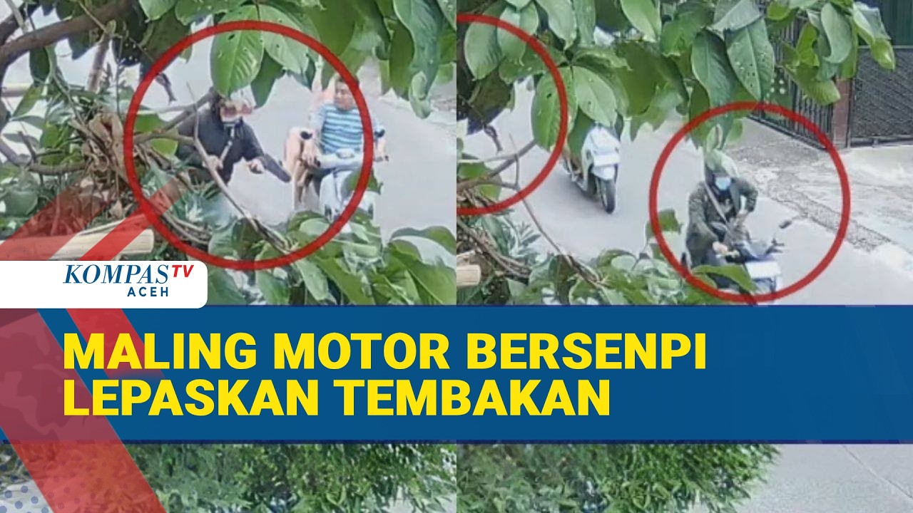 Aksi Nekat Curanmor Bersenjata Api Berujung Letusan Tembakan