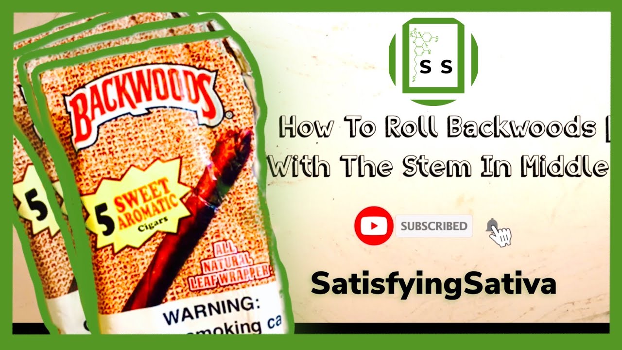 How To Roll A Backwood | With Stem In The Middle | SatisfyingSativa