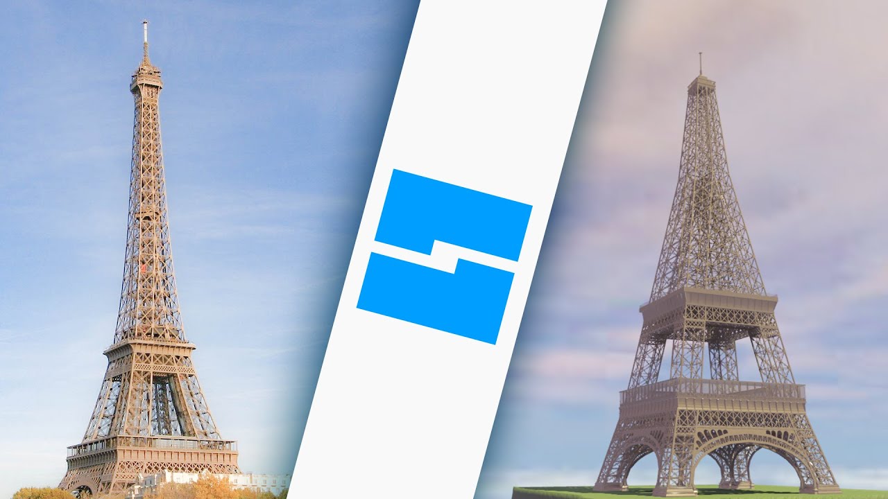 Roblox studio speed build : Eiffel Tower