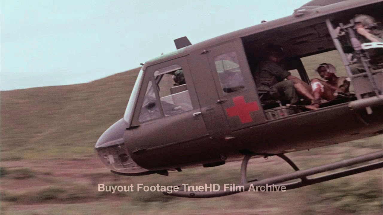 HD Historic Archival Stock Footage Vietnam War Air Assault and Sweep Bongson Valley 1967