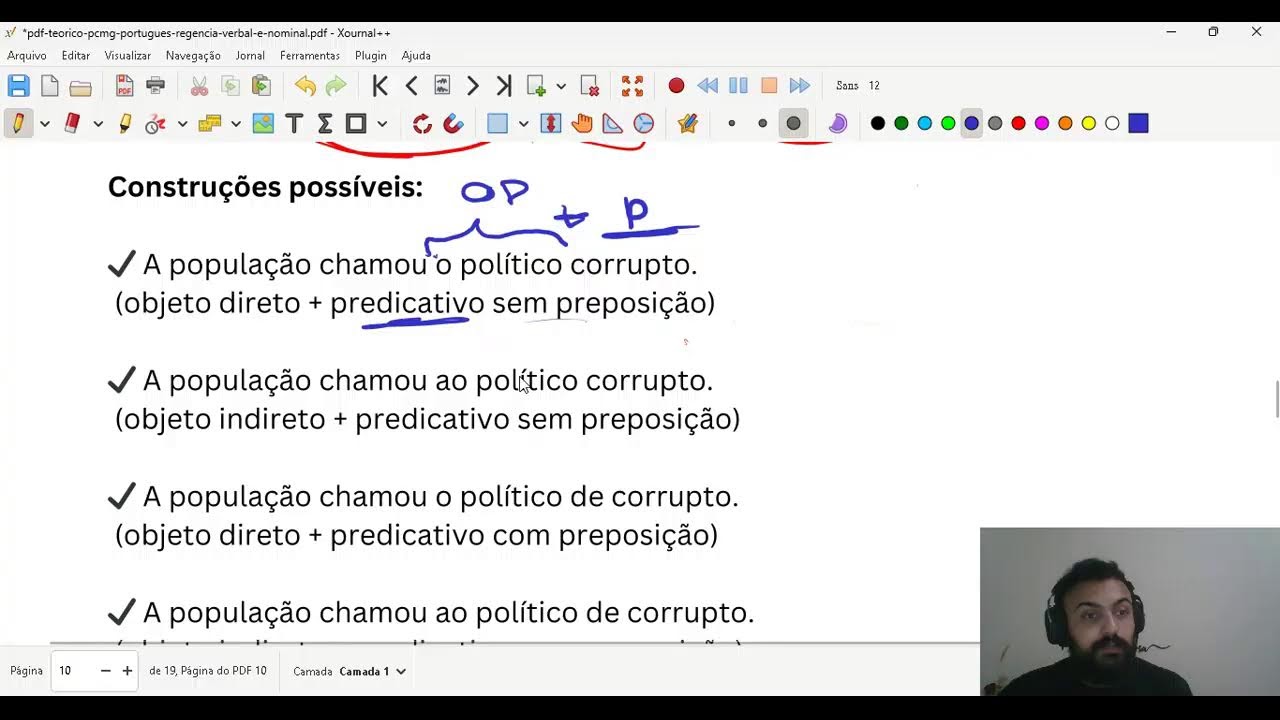 Aula 08 - Língua Portuguesa - Regência Verbal e Nominal