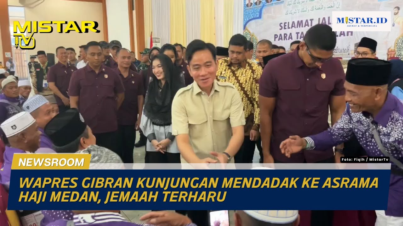 Wapres Gibran Kunjungan Mendadak ke Asrama Haji Medan, Jemaah Terharu
