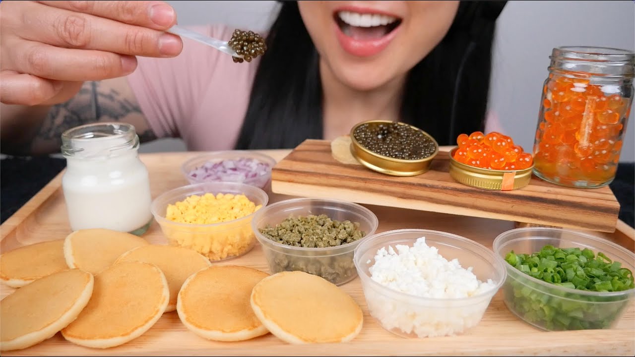 THE BEST WAY TO EAT CAVIAR (ASMR SOFT RELAXING EATING SOUNDS) NO TALKING | SAS-ASMR