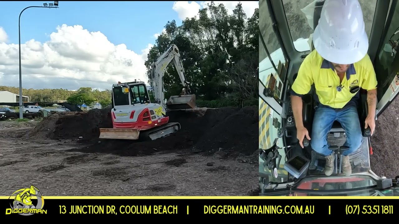 Tips for benching into stockpiles on the excavator - Diggerman training