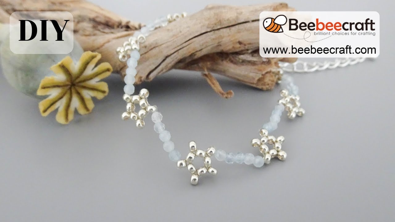 Easy Beaded Star Bracelet Tutorial | DIY Jewelry with Beebeecraft